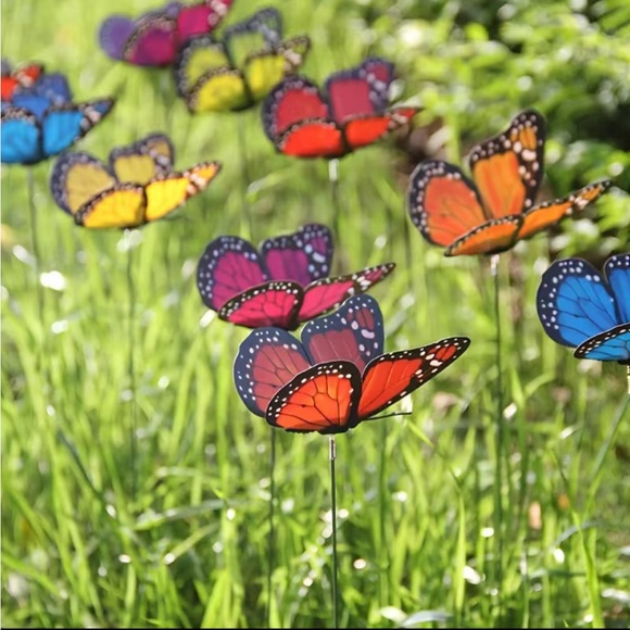 Butterfly Garden/Plant Sticks Set of 10 - Picture 2 of 8